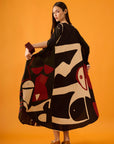 Caftan Bola Longo Viscose Estampado