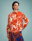 Camisa Manga Longa Viscose Estampado