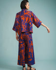 Cropped India Linho Estampado