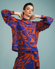 Camisa Mongólia Linho Estampado