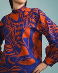 Camisa Mongólia Linho Estampado