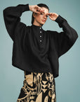 Cropped Franzido Linho Liso
