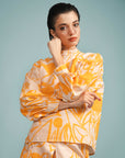 Camisa Mongólia Linho Estampado