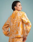 Camisa Mongólia Linho Estampado