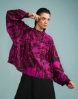 Cropped Franzido Viscose Estampado