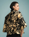 Cropped India Linho Estampado