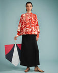Cropped Franzido Viscose Estampado