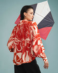 Cropped Franzido Viscose Estampado