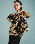 Cropped Franzido Linho Estampado