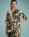 Vestido Sessenta Linho Estampado