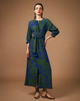 Vestido Cigarra Seda Estampado