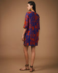 Vestido Sessenta Linho Estampado