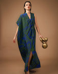 Vestido Coluna Seda Estampado