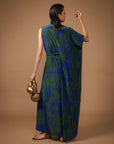Vestido Coluna Seda Estampado