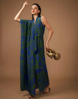 Vestido Coluna Seda Estampado
