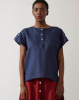 Camiseta Tenista Linho Liso