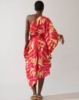 Vestido Assimétrico Viscose Estampado