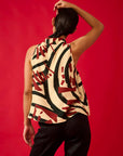 Regata Trapézio Viscose Estampado