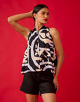 Regata Trapézio Viscose Estampado
