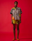 Camisa Tulipa Algodão Estampado