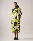 Vestido Marina Longo Linho Estampado