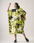 Vestido Marina Longo Linho Estampado