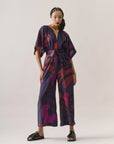 Macacão Moldura Viscose Estampado