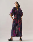 Macacão Moldura Viscose Estampado
