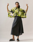 Cropped Marina Linho Estampado