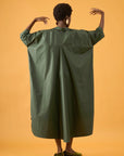 Chemise Retangulo Algodão Liso