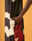 Vestido Tuba Viscose Estampado