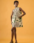 Vestido Balão Linho Estampado