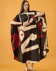 Caftan Bola Longo Viscose Estampado