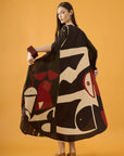 Caftan Bola Longo Viscose Estampado