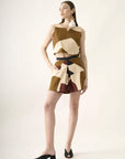 Shorts Triângulo Linho Estampado