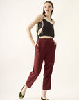 Calça Caseado Lyocell Liso