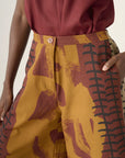 Pantalona Elástico Linho Estampado