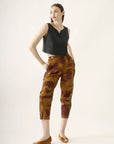 Calça Caseado Linho Estampado