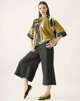 Cropped Prega Algodão Estampado