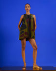 Macaquinho Prega Viscose Estampado