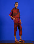 Cropped Marina Algodão Estampado