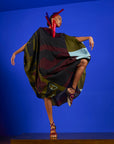 Caftan Bola Longo Viscose Estampado