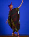 Caftan Bola Longo Viscose Estampado