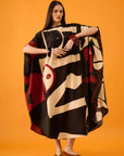 Caftan Bola Longo Viscose Estampado
