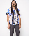 Camisa Manga Curta Linho Estampado