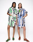 Chemise Náutica Linho Estampado