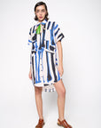 Chemise Náutica Linho Estampado