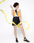 Cropped Drink Linho Estampado