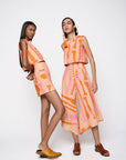 Cropped Drink Linho Estampado