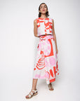 Cropped Drink Linho Estampado